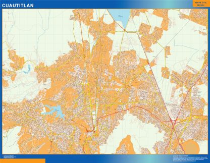 Carte Cuautitlan Mexique