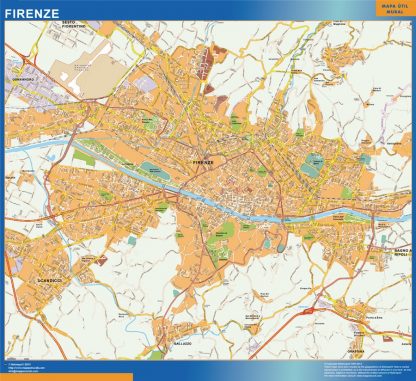 Carte Firenze plastifiée