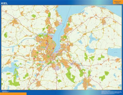 Carte Kiel plastifiée