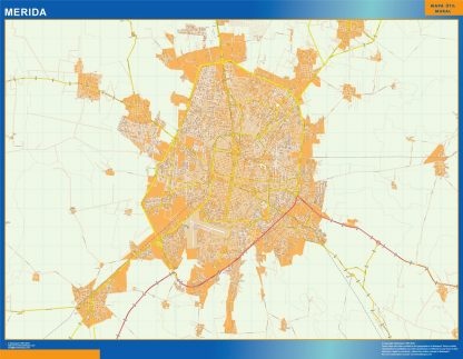 Carte Merida Mexique