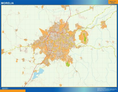 Carte Morelia Mexique