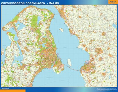 Carte Oresundsbron plastifiée