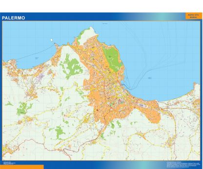 Carte Palermo plastifiée