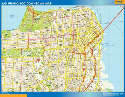 Carte San Francisco downtown