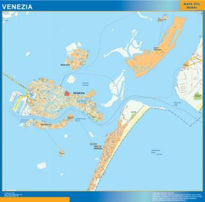 Carte Venezia plastifiée