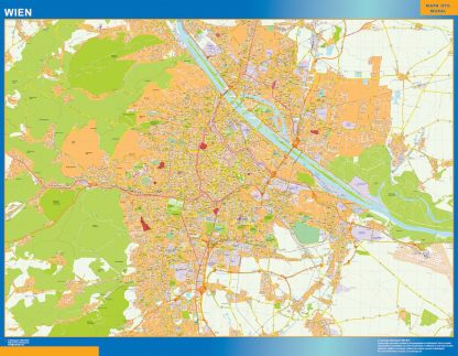 Carte Viena plastifiée Autriche