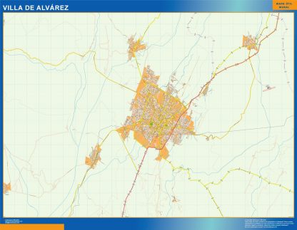 Carte Villa de Alvarez Mexique