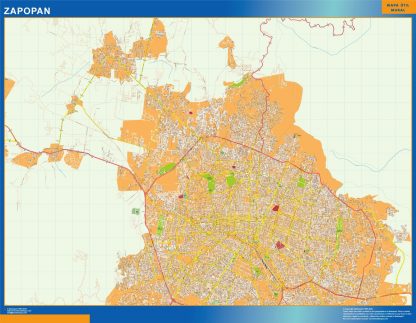 Carte Zapopan Mexique