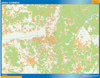 Carte plastifiée Coimbra zone