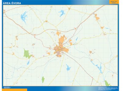 Carte plastifiée Evora zone