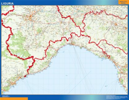 Carte plastifiée Liguria