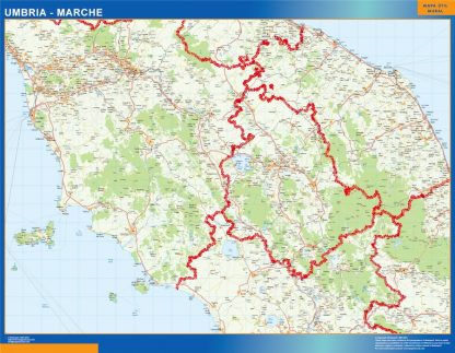 Carte plastifiée Umbria