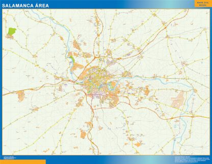 Carte routière Salamanca région plastifiée